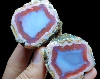 Marokkaanse agaatgeode | 7x5x4 cm | 172 g | Gepolijste natuurlijke agaat uit Sidi Rahal, Marokko