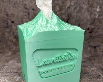 Lawetlat'la (Mount St Helens) Tissue Box Cover