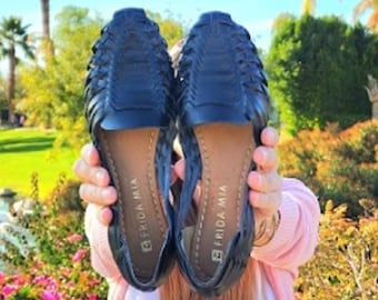 Mexican Huarache Sandals - Boho- Hippie - Vintage - Coachella - Mexican - Leather - Shoes - Handmade - Gift for mom - Gift for her
