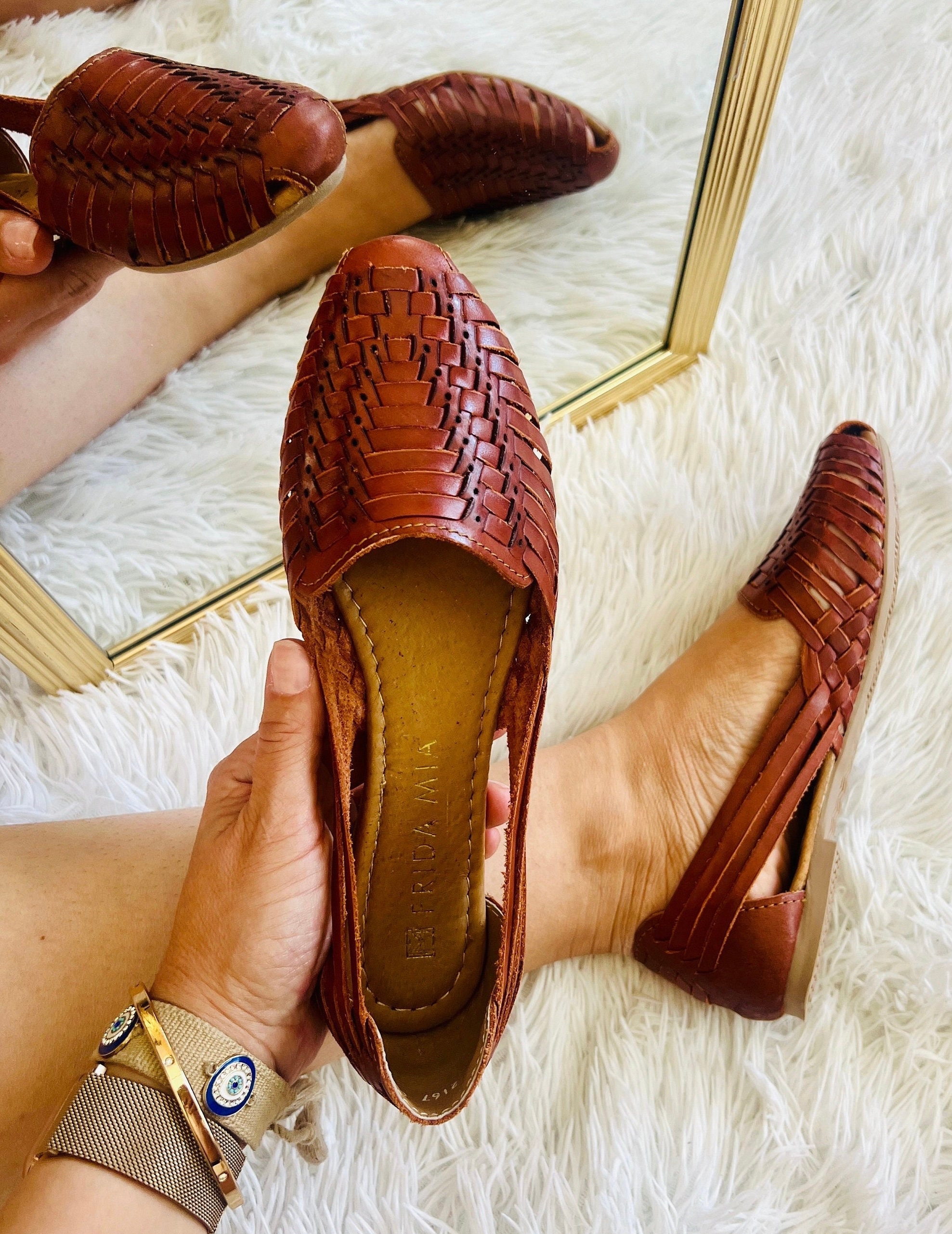 Mexican Huarache Sandals - Boho- Hippie - Vintage - Mexican - Leather - Shoes - Handmade - Gift for her - gift for mom - comfortable shoes