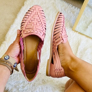 Mexican Huarache Sandals - Boho- Hippie - Vintage - Coachella - Mexican - Leather - Shoes - Handmade - Gift for her - gift for mom