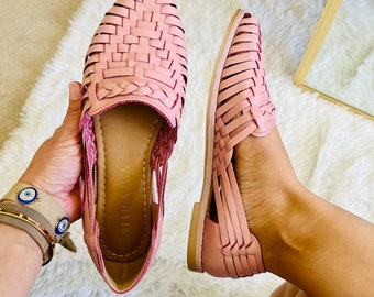 Mexican Huarache Sandals - Boho- Hippie - Vintage - Coachella - Mexican - Leather - Shoes - Handmade - Gift for her - gift for mom