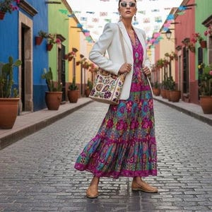 Mexikanska Huarache-sandaler - Boho- Hippie - Vintage - Mexikanska - Läder - Skor - Handgjorda - Present till henne - present till mamma - Black Friday-erbjudande bild 5