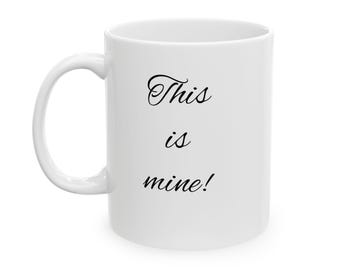 Customizable Ceramic Mug, Personalized Coffee Cup with Text 'Nice', Gift for Coffee Lovers, Tea Mug, Unique Kitchen Decor, Office Mug, Funny