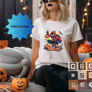 Spidey Treats: Halloween Fun with Spider-Man Kid T-Shirt