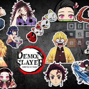 Anime Sticker Design Bundle | Best Anime Stickers in PNG Format | Cute & Iconic Anime Characters | Digital Download