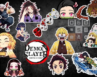 Anime Sticker Design Bundle | Best Anime Stickers in PNG Format | Cute & Iconic Anime Characters | Digital Download