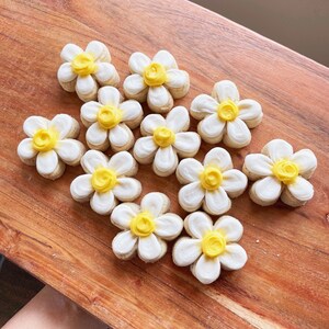 Daisy Flower Mini Sugar Cookies - Vegan, Biscuit Cookie, Dessert, Spring Cookies