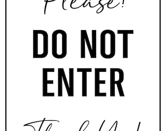 Vintage No Entry Metal Sign, No Entry Plaque, No Entry Retro Wall