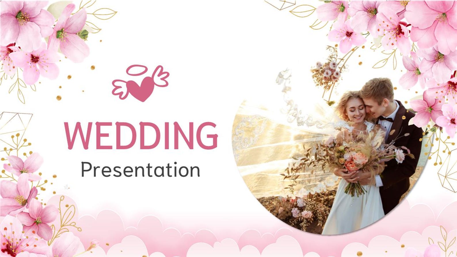 Wedding Presentation Powerpoint Template - Editable Slideshow for ...
