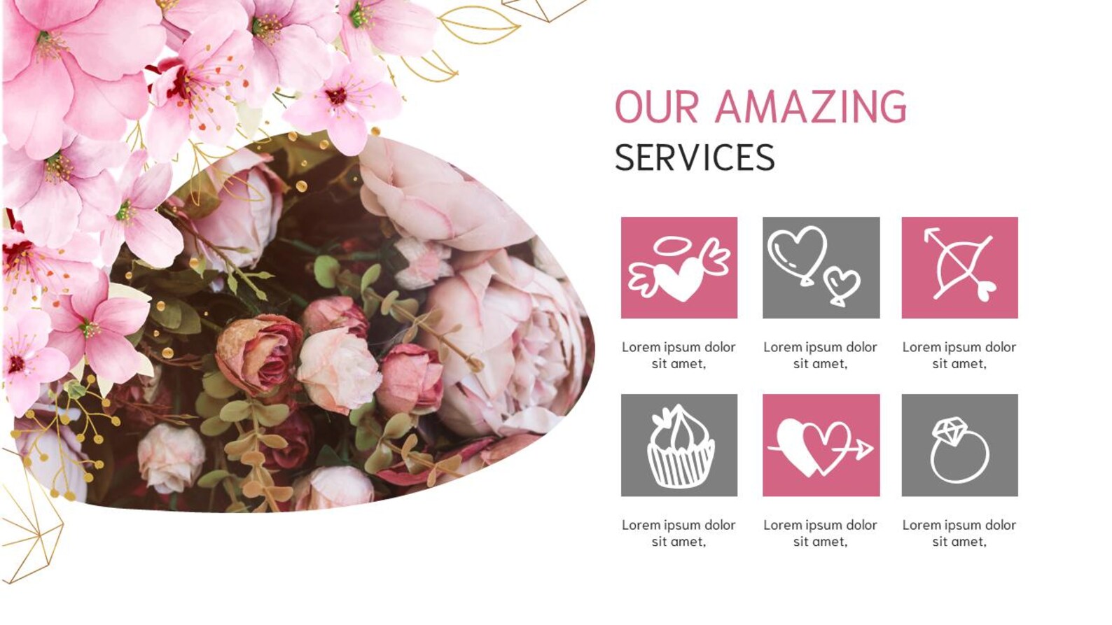 Wedding Presentation Powerpoint Template - Editable Slideshow for ...