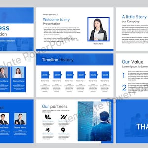 Business Proposal PPT Template - Professional PowerPoint for Project Presentations - Editable Business Plan Slide Deck