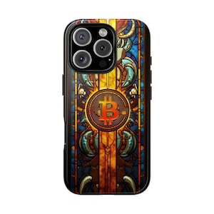 Bitcoin Crypto Phone Case For iPhone 16 Pro Max 15 14 13 12 11 XR XS SE Samsung S25 Ultra S24 S23 A55 A35 A25 A15 | Crypto Art Cover