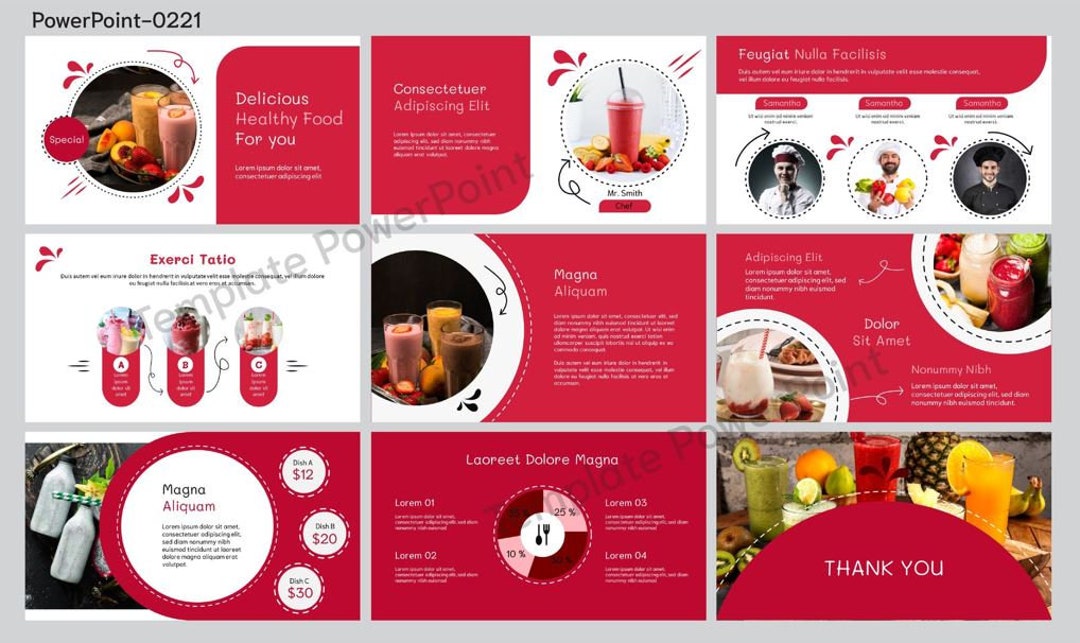 Professional Food Presentation and Cooking Present Powerpoint Templates ...
