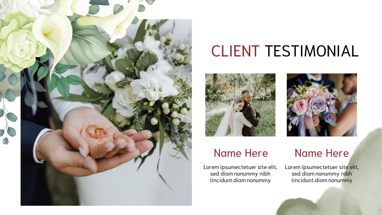 Wedding Slideshow Presentation Editable PPT Powerpoint Template - 9 ...
