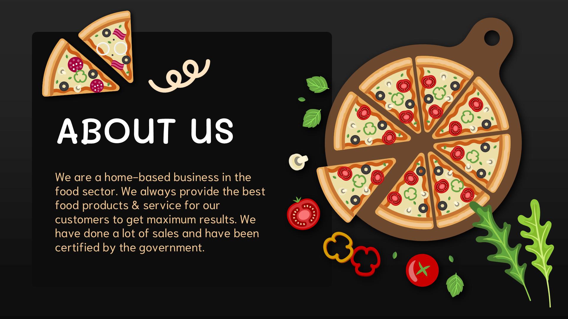 Food Business Powerpoint Template - Editable Presentation Slides for ...