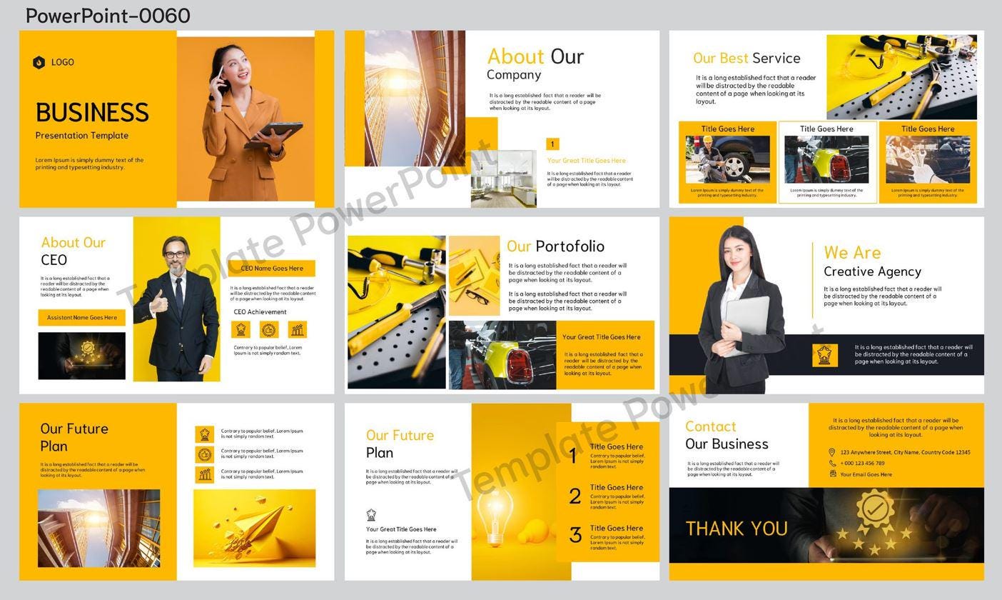 Editable Business PPT Template - Professional Business Plan Powerpoint ...