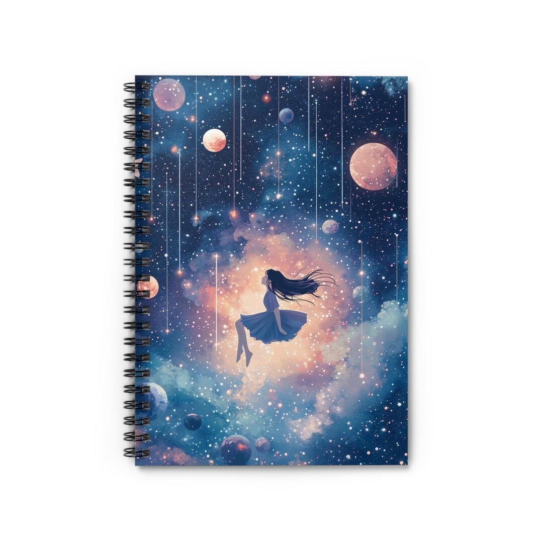 Celestial Dreams Spiral Notebook - Ruled Line Journal | Cosmic Girl ...