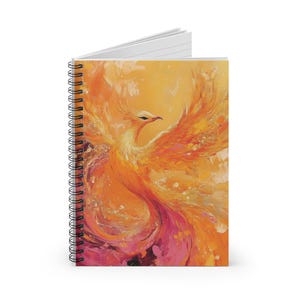 Phoenix Spiral Notebook - Ruled Line Journal | Fire Bird Design | Gift for Students & Writers | Unique Artistic Stationery