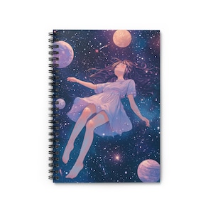 Galaxy Spiral Notebook - Starry Journal | Ruled Line | Dreamy Cosmic Design | Gift for Students, Writers & Space Lovers
