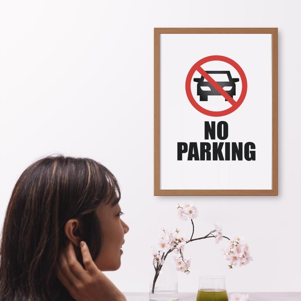Señal de prohibido estacionar para imprimir: archivos PDF y JPG A4 ...