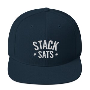 Stack Sats BTC Snapback Hat