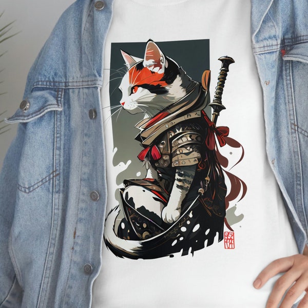 Samurai cat shirt, Samurai Cat t shirt, crewneck shirt crewneck t shirt, cat shirt, cat t shirt, samurai shirt, samurai t shirt, shirt gift