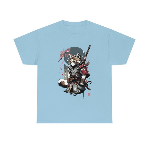 Samurai Cat Shirt Samurai Cat T Shirt Crewneck Shirt Crewneck T