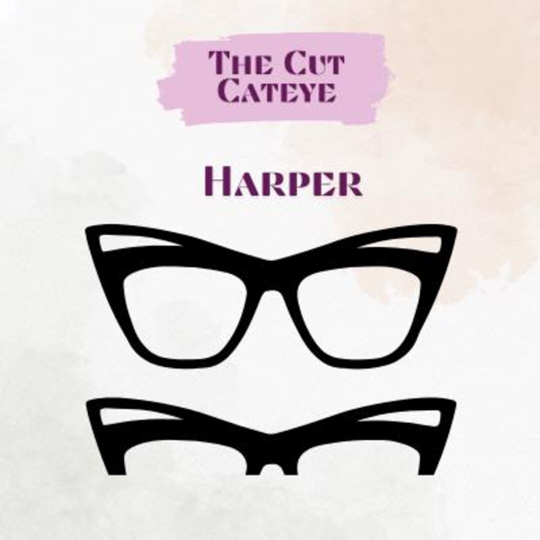 Harper Cut Cateye SVG for Denises Blanks - Etsy