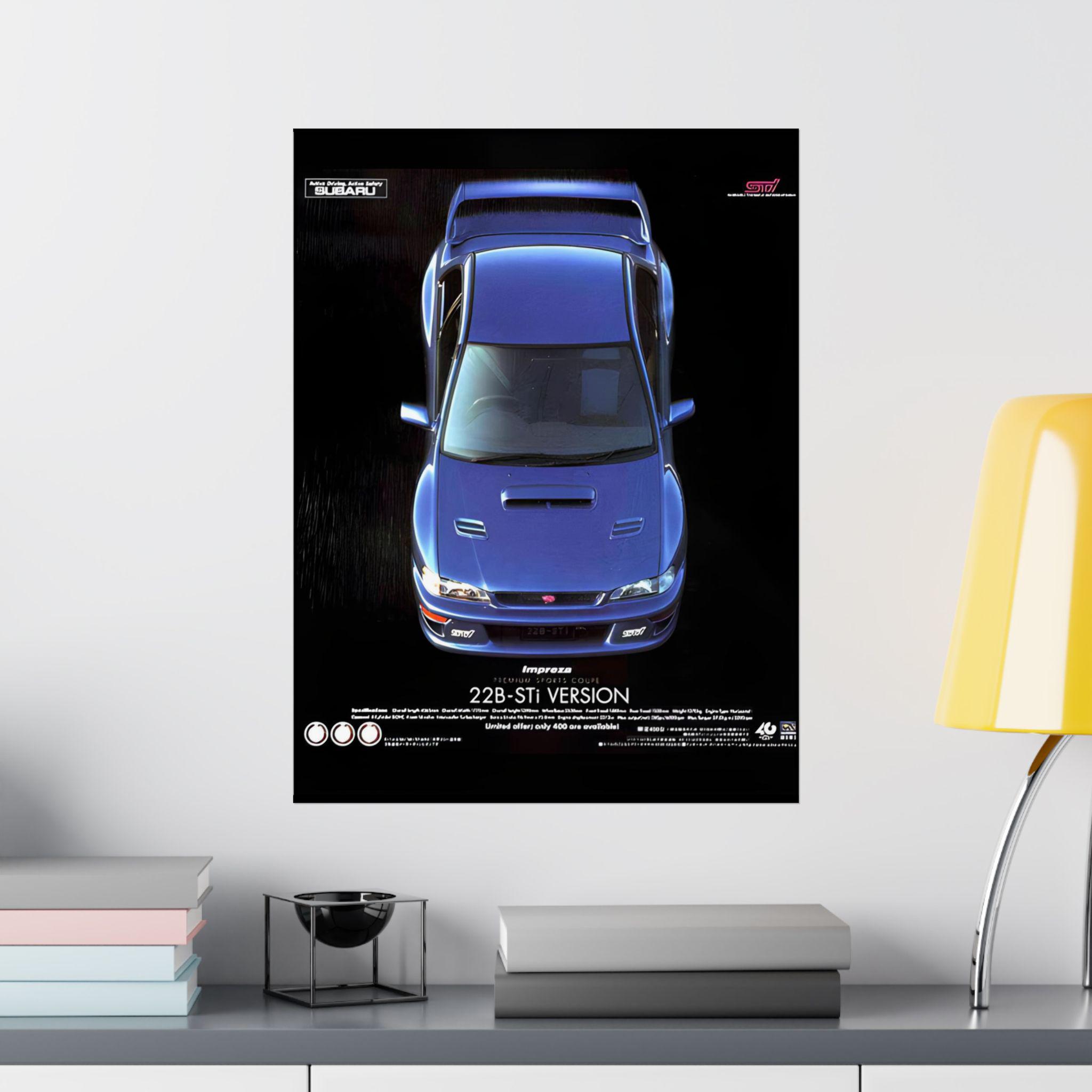 インプレッサ Impreza 22B-Sti VERSION ポスター