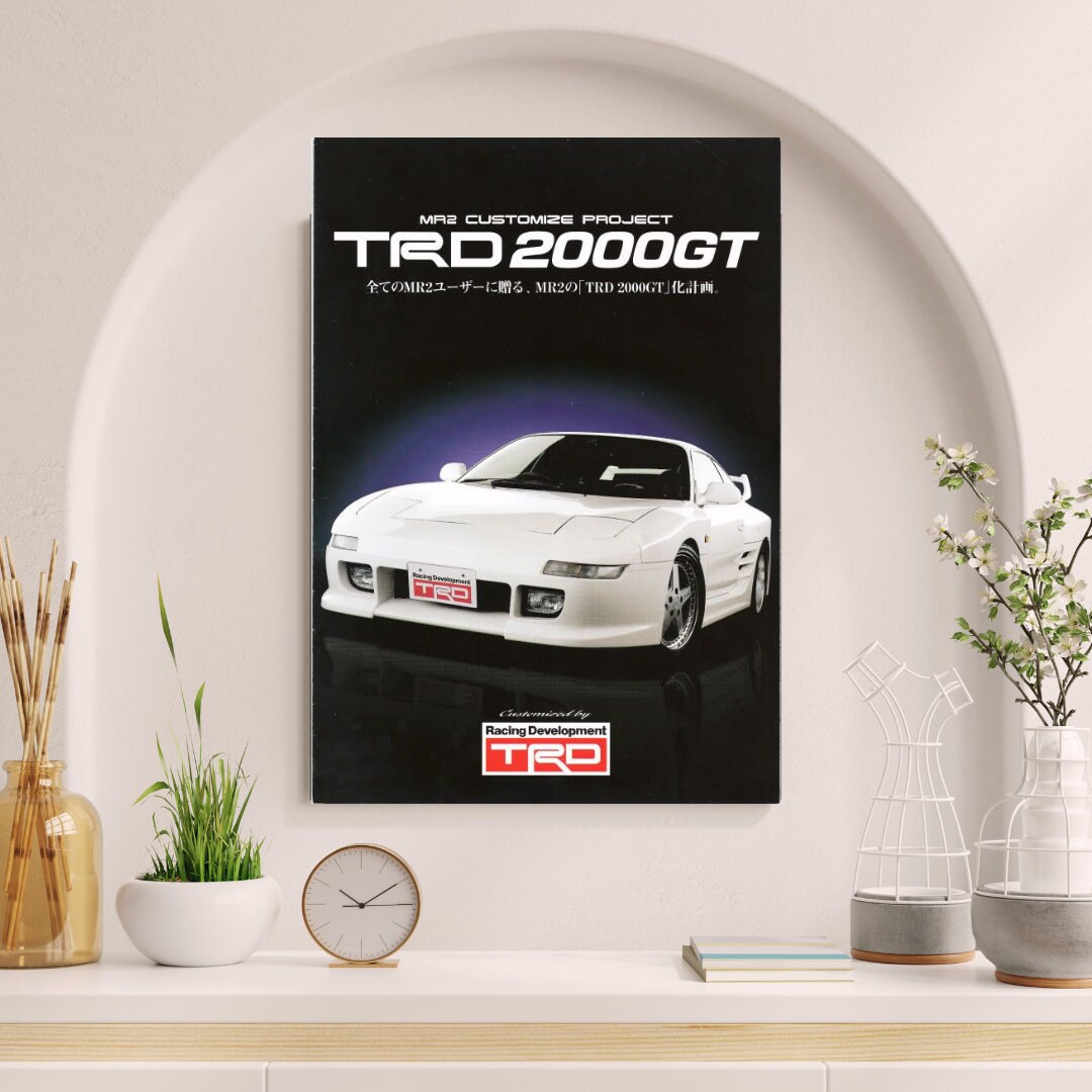 Toyota MR2 TRD 2000GT Promotional Poster - Etsy