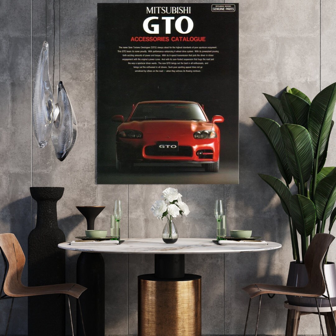 Mitsubishi GTO Parts Catalogue Poster Etsy