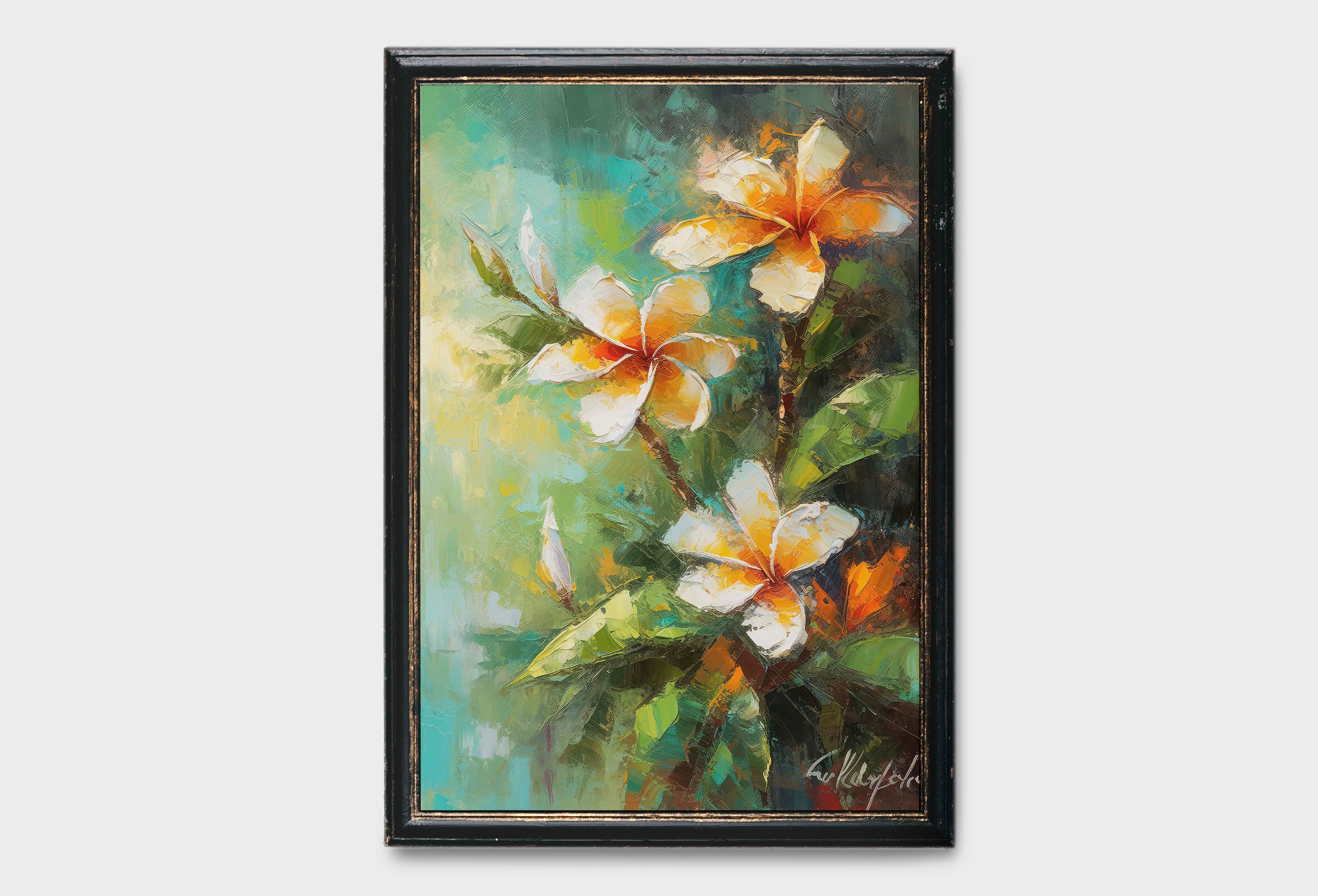 プルメリアの油彩画訳あり品 Plumeria paintings - Etsy 日本