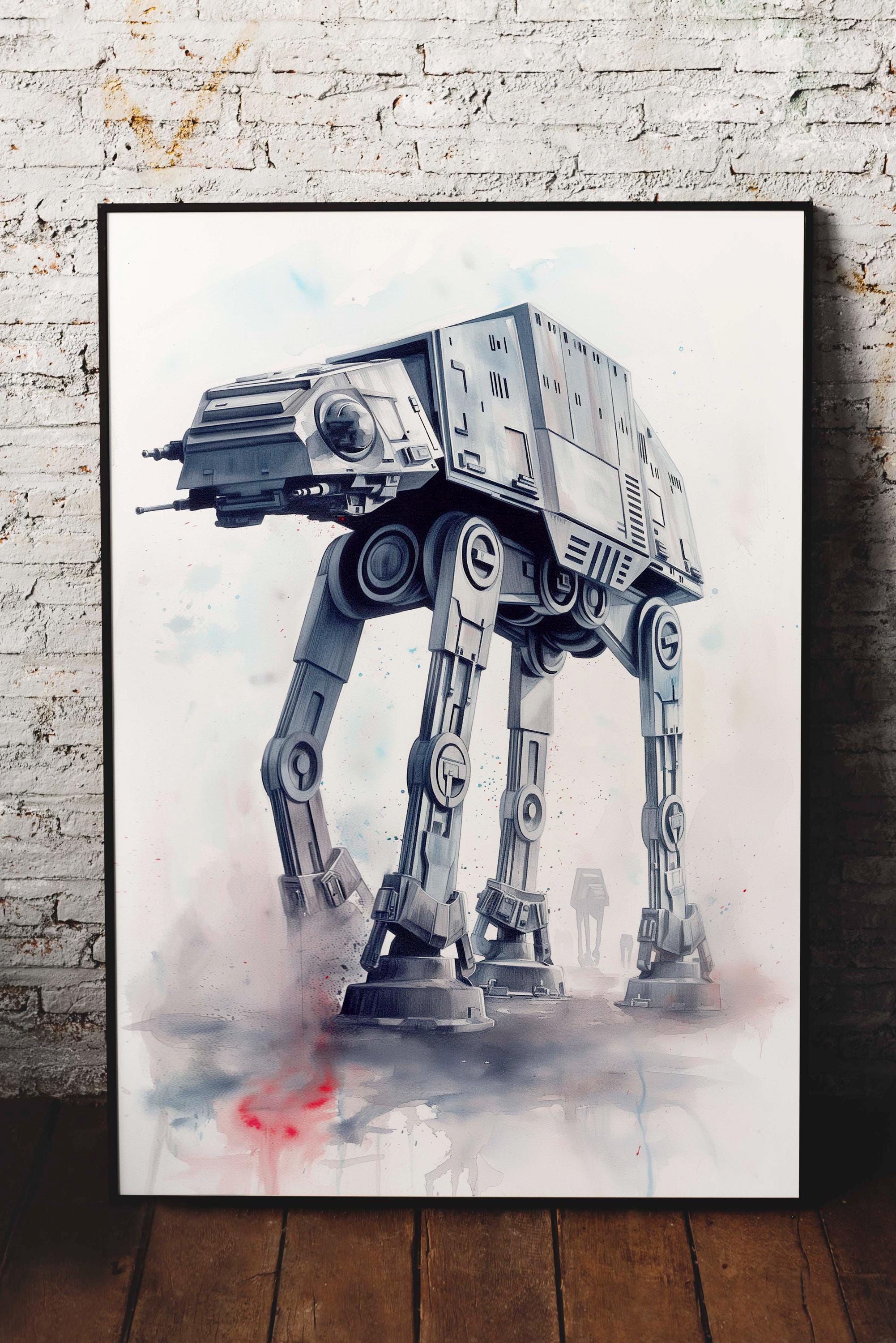 アダムリスター スターウォーズ AT-AT 版画 シルクスクリーン アダムリスター スターウォーズ AT-AT 版画 シルクスクリーン アダム