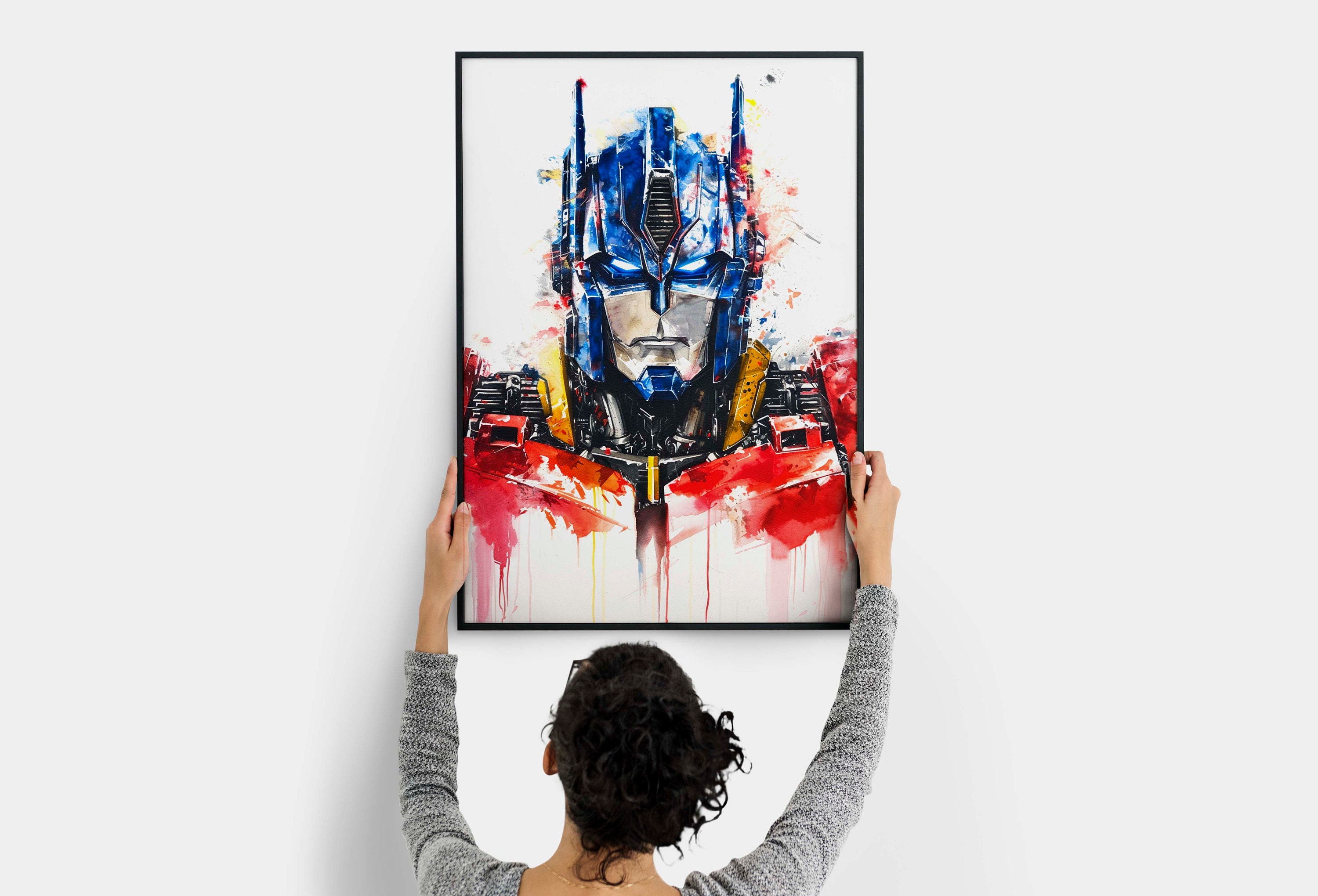 Transformers Optimus Prime Watercolor Painting, Transformers Optimus ...