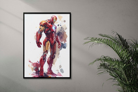 Marvel Comics Iron Man Retro Poster 40x50cm