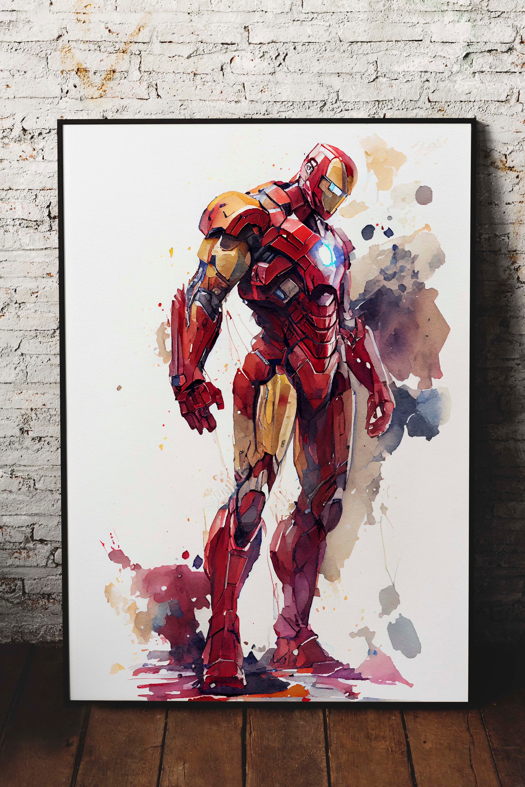 Avengers Iron Man Marvel Watercolor Art Print Iron Man Marvel - Etsy