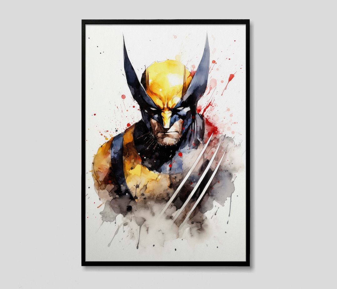 marvel-wolverine-watercolor-art-print-x-men-wolverine-painting-wall