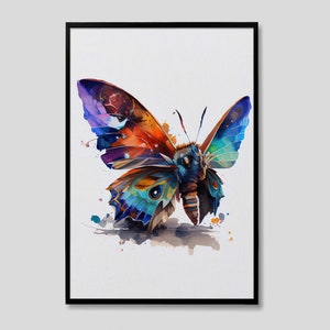 King of Monsters Mothra Watercolor Painting, Mothra Poster, Mothra Oil Painting, Mothra Painting, Godzilla Painting, Operation Monarch Art