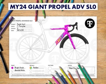 MY24 Giant Propel Advanced SL0 Colouring-in Template for Bicycle Paint Design