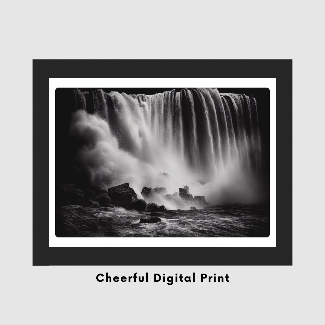 Printable Niagara Falls Wall Art Ontario Canada Landmark Etsy