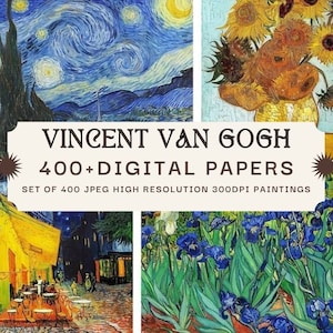 Van Gogh Paintings MEGA Bundle: 400+ Digital Art Images (Instant Download)