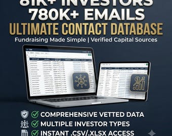 Den ultimata databasen för investerarkontakter – 81 000+ investerare och 780 000+ e-postkontakter