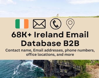 Über 68.000 B2B-E-Mail-Kontakte aus Irland | Präzise Geschäftskontakte für Ihr Unternehmenswachstum