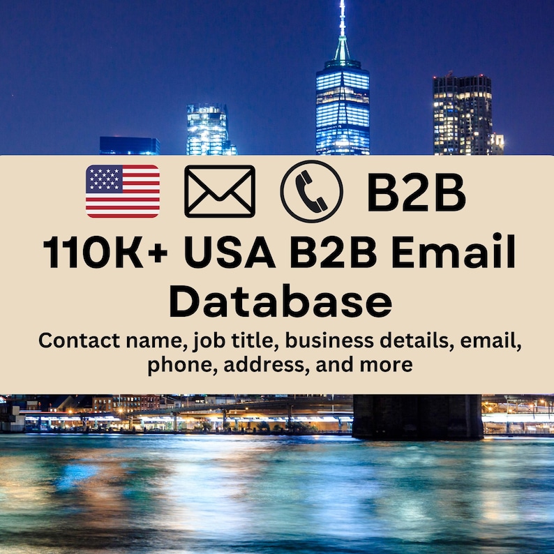 USA B2B Email Database – High-Quality Business Leads