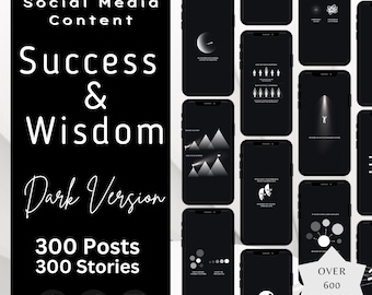 600 Success & Wisdom Visuals for Social Media – Ready-to-Post Content for Entrepreneurs, Coaches, and Creatives Seeking Engaging Posts