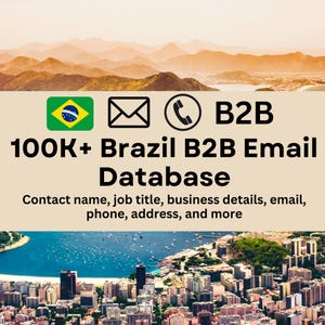 100k+ Brazil B2B Email Database – Verified Business Contacts for Enhanced Marketing