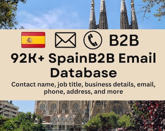Spain B2B Email Database - 92,000+ Verified Business Contacts