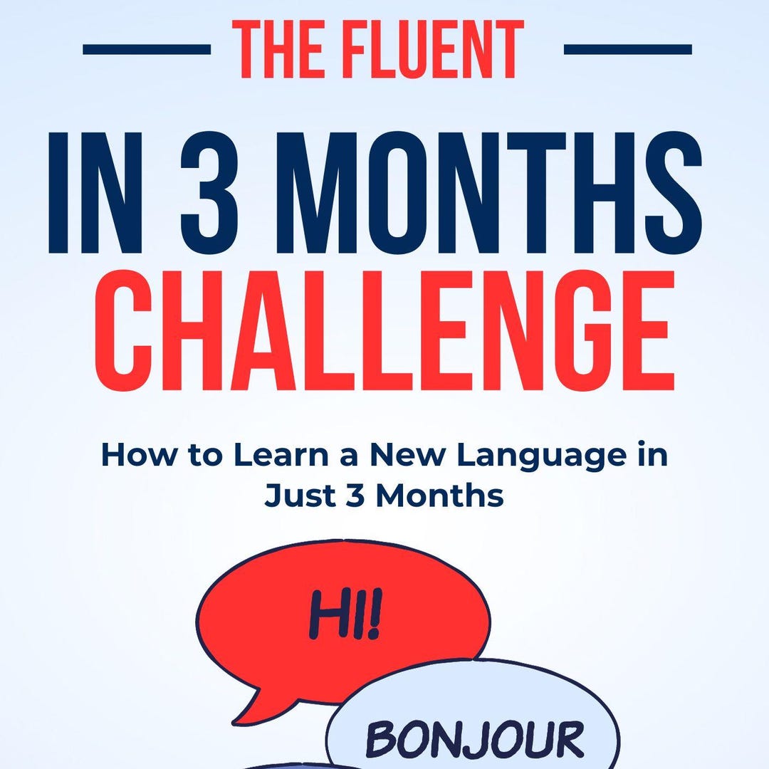 Fluent Language Learning Fluent in 3 Months Challenge: Language Learning Guide - Etsy