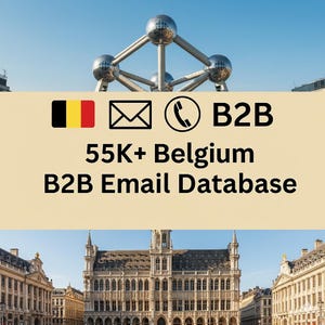 Belgien 55 000+ B2B e-postdatabas – Verifierade affärskontakter i hela Belgien